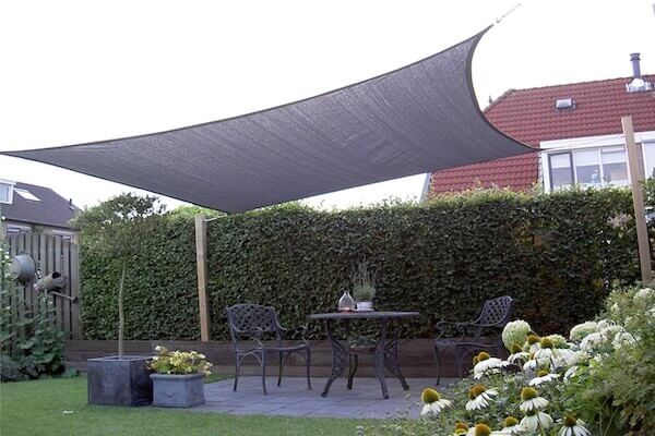 CCOMREC35: Rectangle Shade Sail 'Coolaroo Commercial' 5mx3m