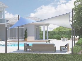 CDUALREC35 - Rectangle Shade Sail 'Coolaroo DualShade' 5mx3m