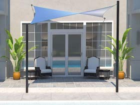 CDUALSQ540 - Square Shade Sail 'Coolaroo DualShade' 5.4m