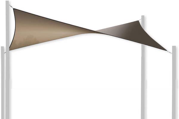 CDUALSQ540: Square Shade Sail 'Coolaroo DualShade' 5.4m