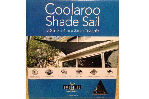 CPREMTR360: Triangle Shade Sail<BR>'Coolaroo Premium' 3.6m