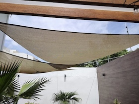 sail, shade,  uv, sun, protection, sail shade, shade sail, garden, triangle, rectangle, square