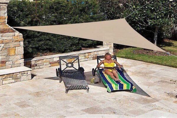 CRTHTR360: Coolaroo Camping Shade Sail Triangle 3.6m