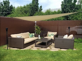 sail, shade,  uv, sun, protection, sail shade, shade sail, garden, triangle, rectangle, square
