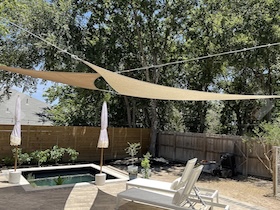 CRTHTR390: Coolaroo Camping Shade Sail Triangular 3.9m
