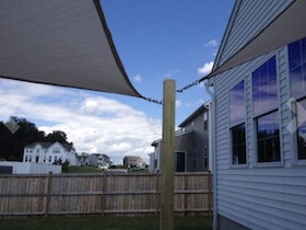 sail, shade,  uv, sun, protection, sail shade, shade sail, garden, triangle, rectangle, square